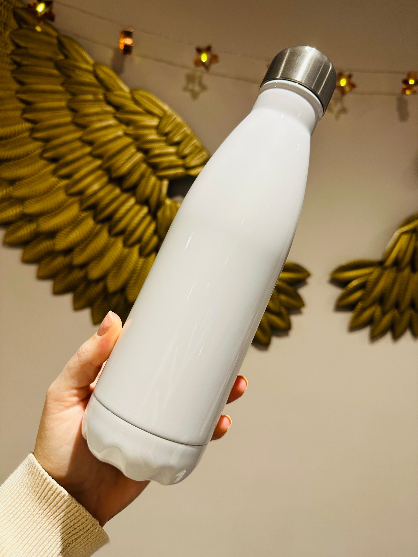 White Sublimation Water Bottle 17oz
