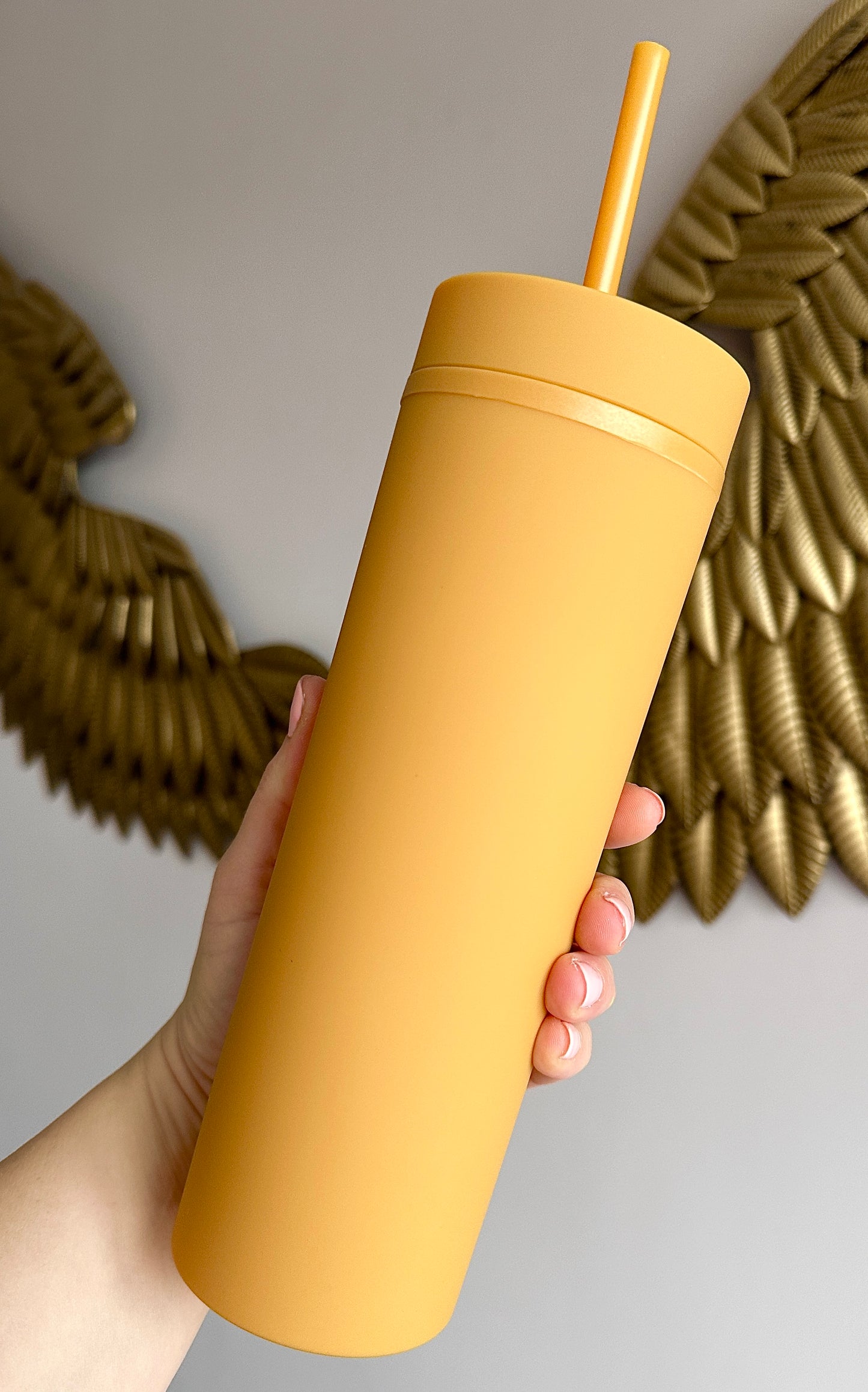 Orange Skinny Tumbler