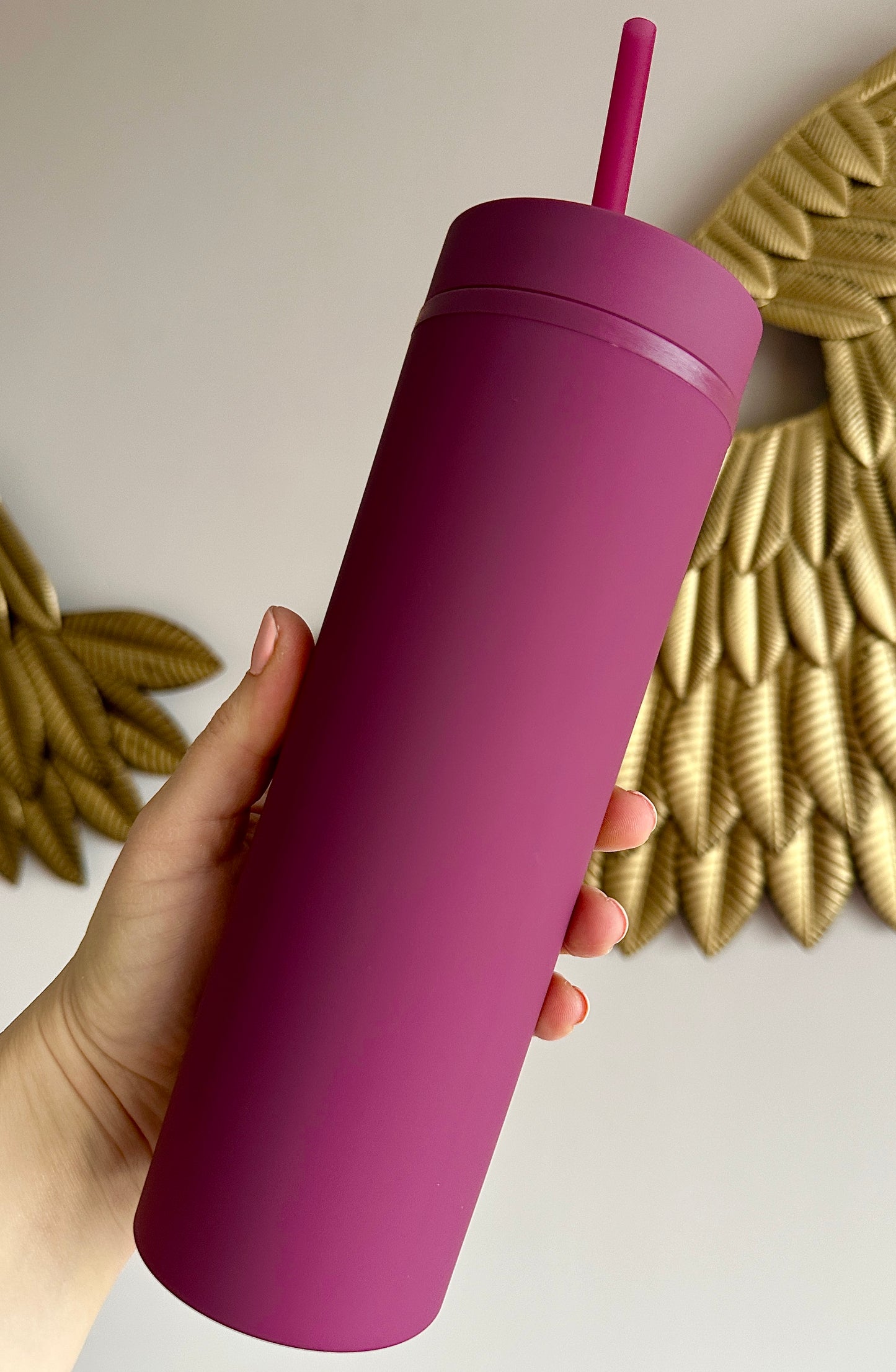 Maroon Skinny Tumbler