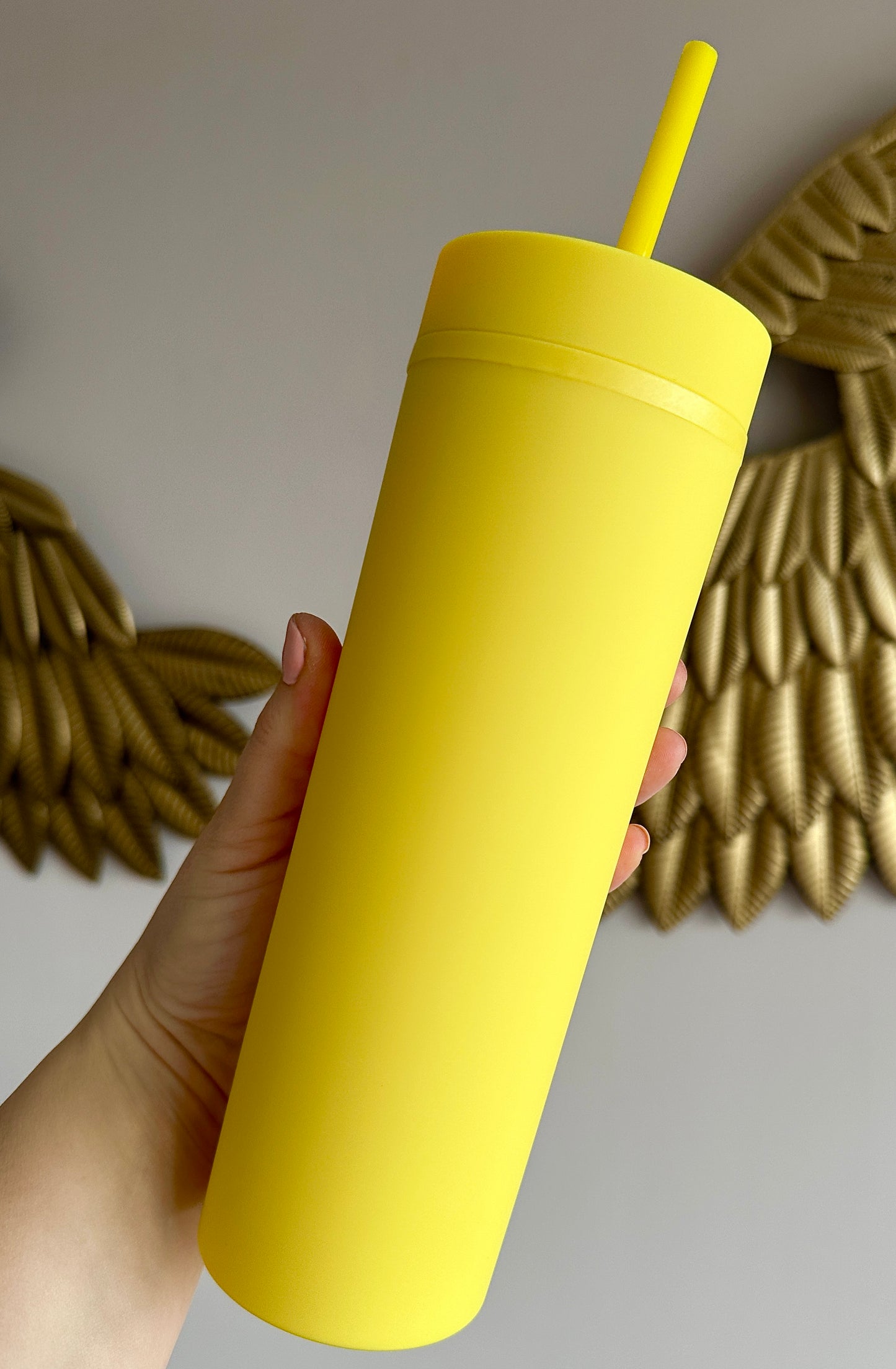 Yellow Skinny Tumbler