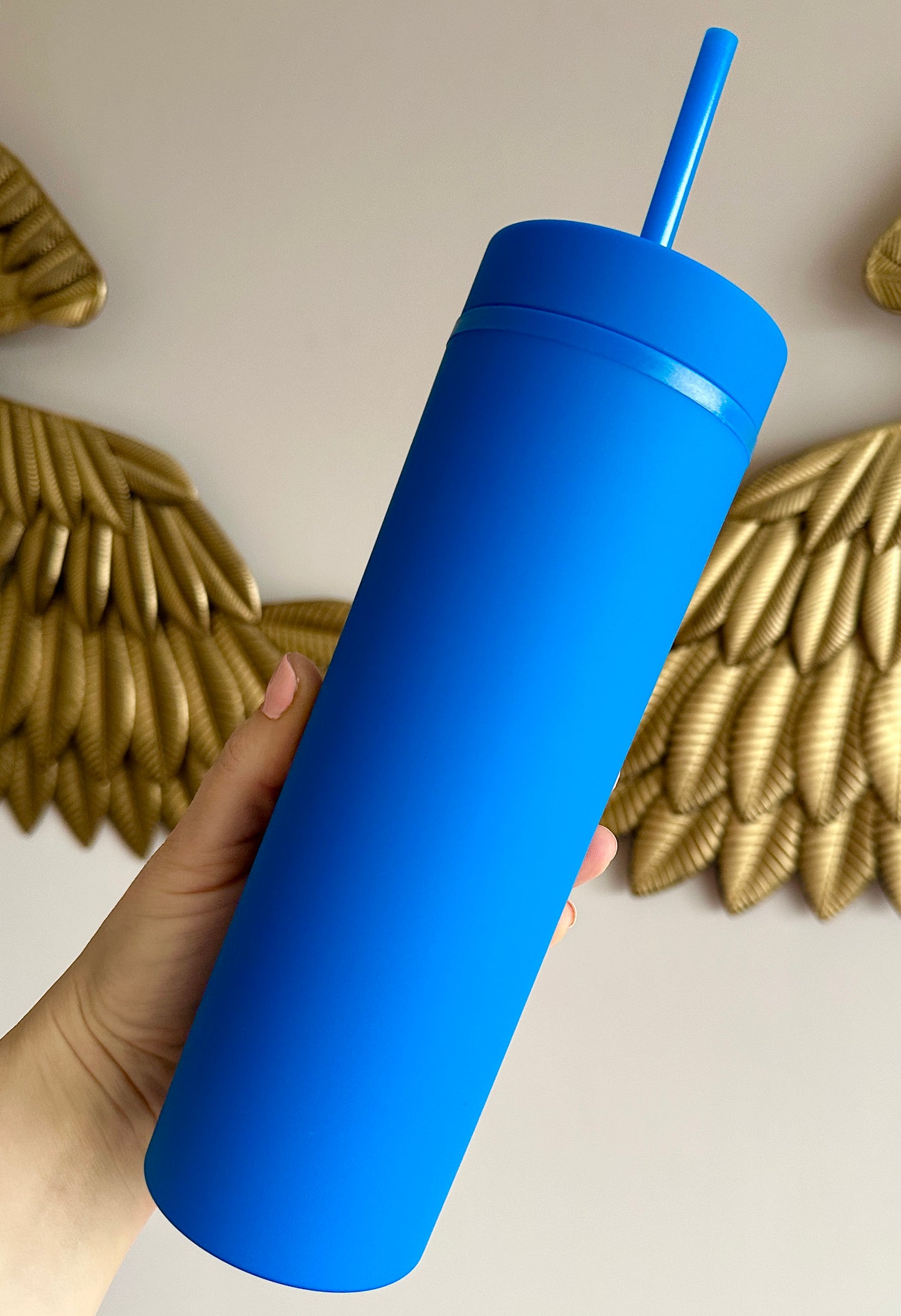 Royal Blue Skinny Tumbler