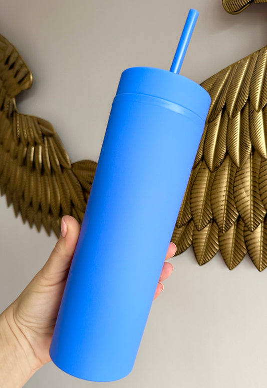 Deep Blue Skinny Tumbler