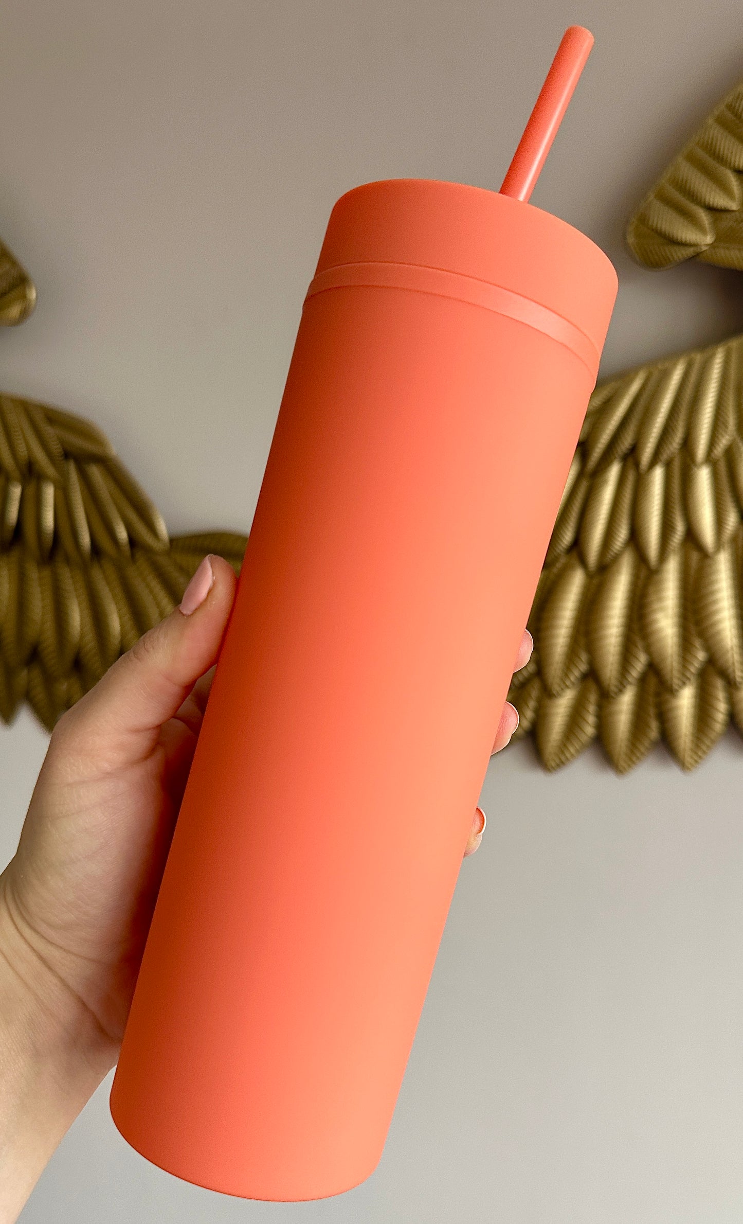 Peach Skinny Tumbler